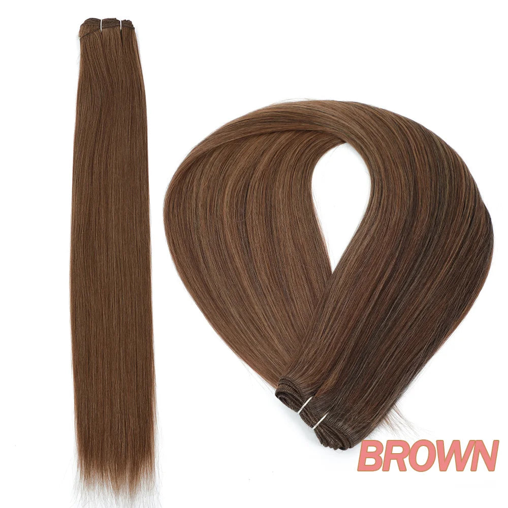 Bone Straight Synthetic Hair Bundles