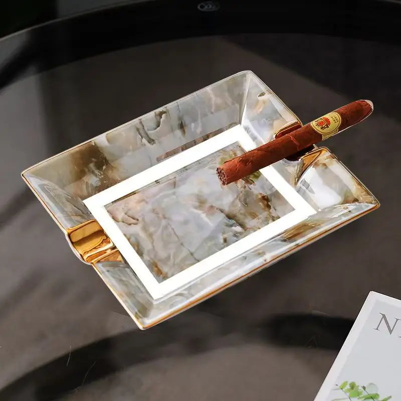 European Style Luxury Ceramic Cigar Ashtray