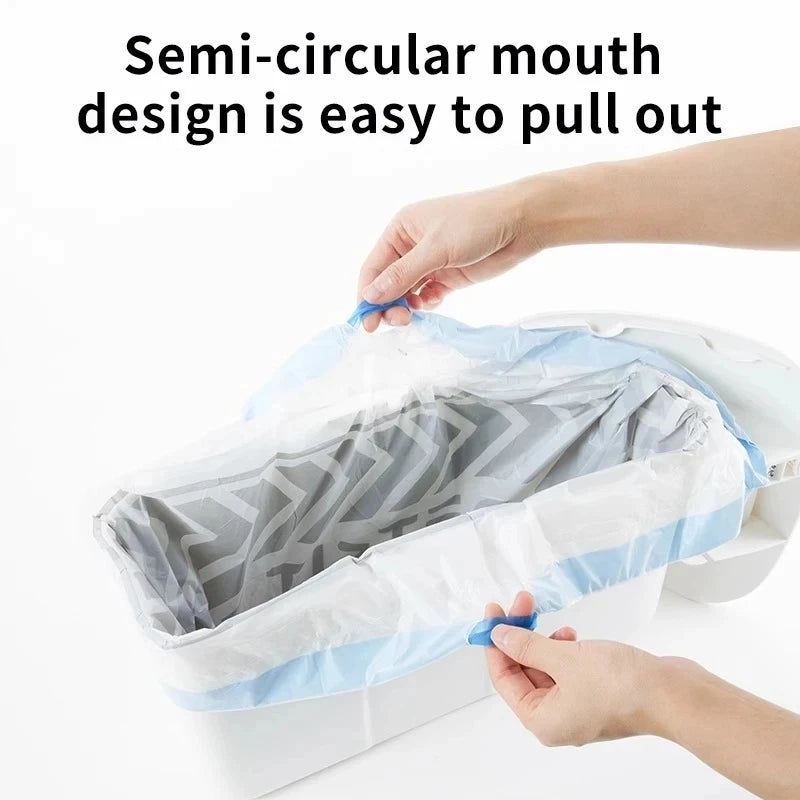Automatic Cat Litter Box Replacement Trash Bags – Heavy-Duty Drawstring Waste Liners