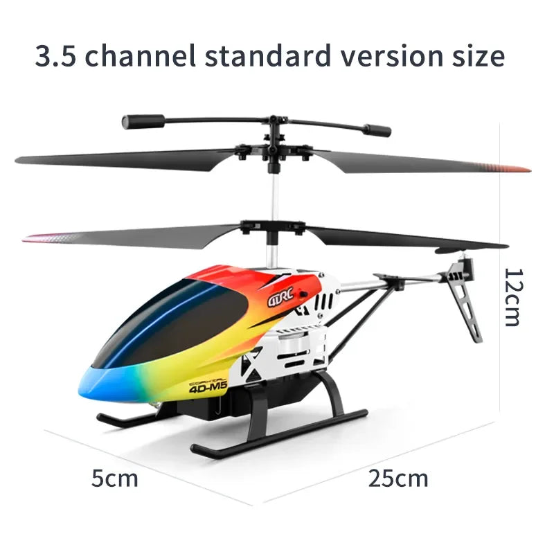 M5 3.5-Channel Remote Control Helicopter with Altitude Hold & LED Lights