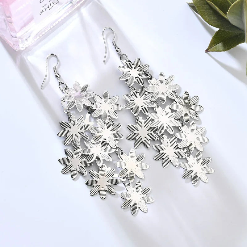 Floating Long Hook Earrings