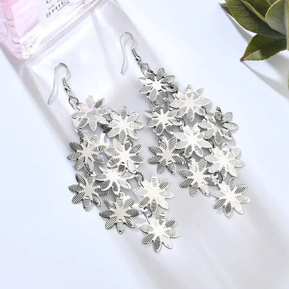 Floating Long Hook Earrings
