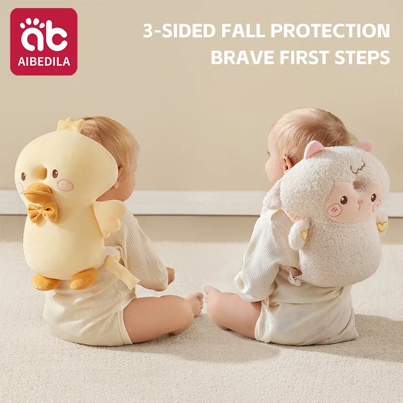AIBEDILA Baby Head Protector Pillow 3-Sided Anti-Fall Back Safety