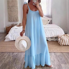 Solid Color Casual Loose Versatile Style Dress