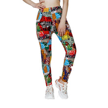 Digital Graffiti Printed Leggings