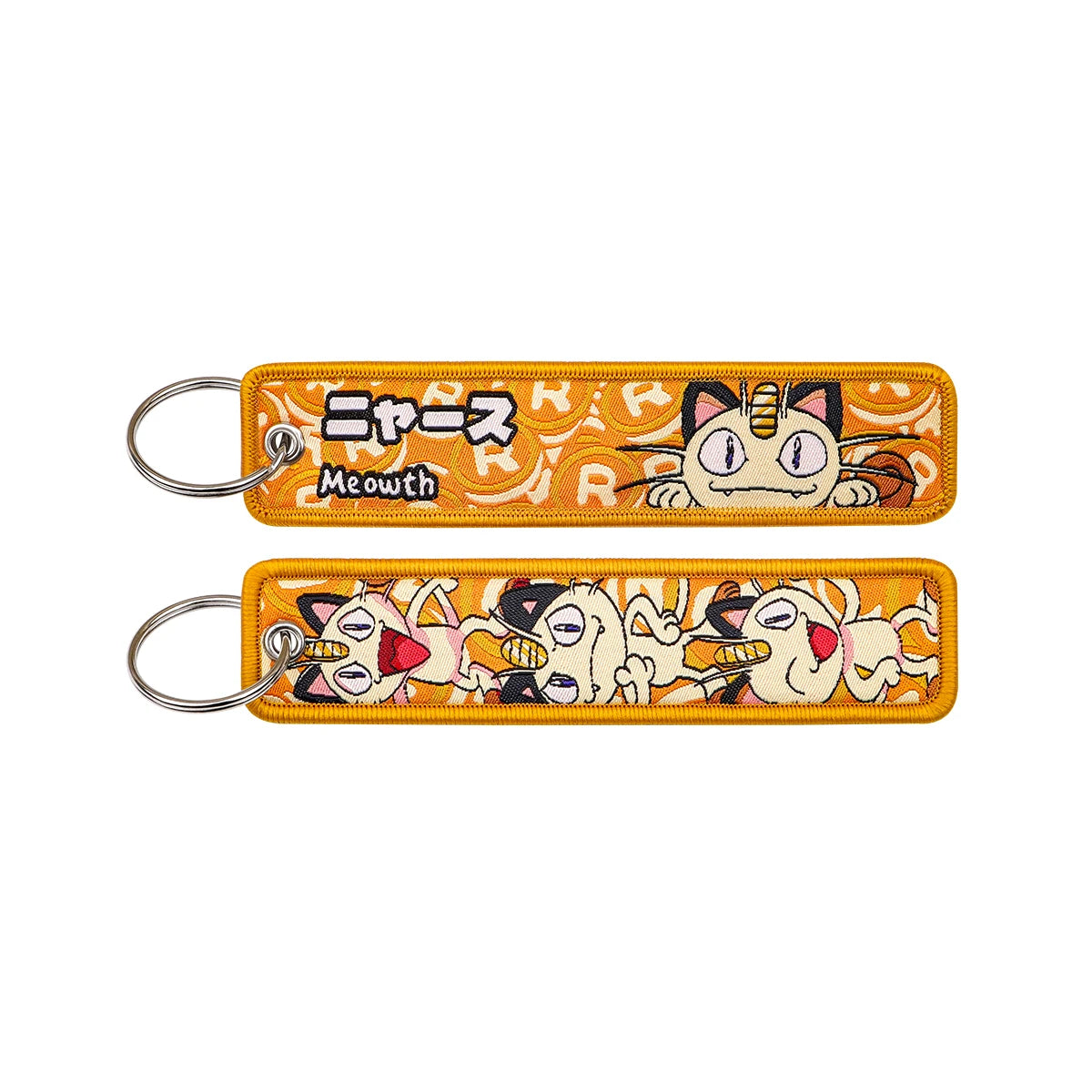 Japanese Anime Embroidered Fob Jet Tag Keychain