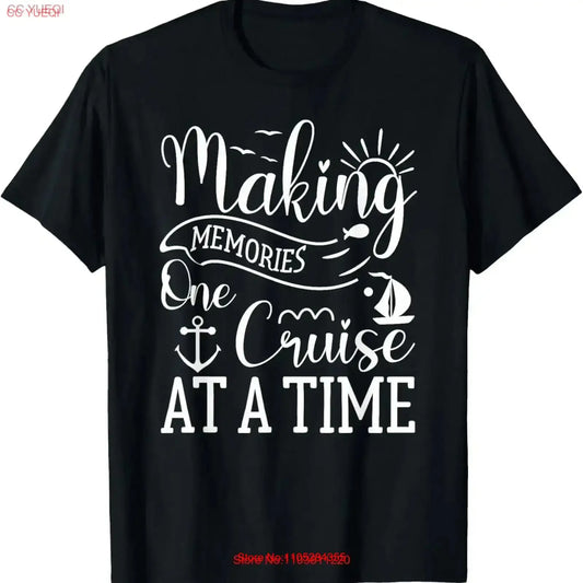 Men’s 100% Cotton "Making Memories One Cruise At A Time" T-Shirt – Vintage Casual Graphic Tee
