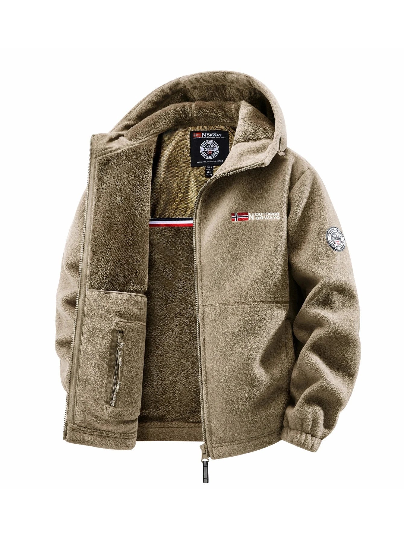 Men's All-Season Casual Padded Jacket – Lightweight Thermal Zip-Up Coat