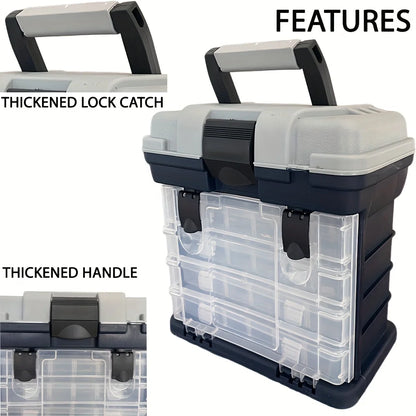 Portable Four-layer Plastic Tackle Box