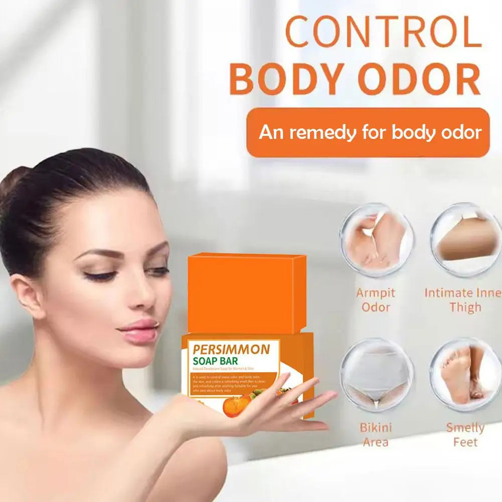 Handmade Persimmon Deodorizing Body Soap Bar (100g)