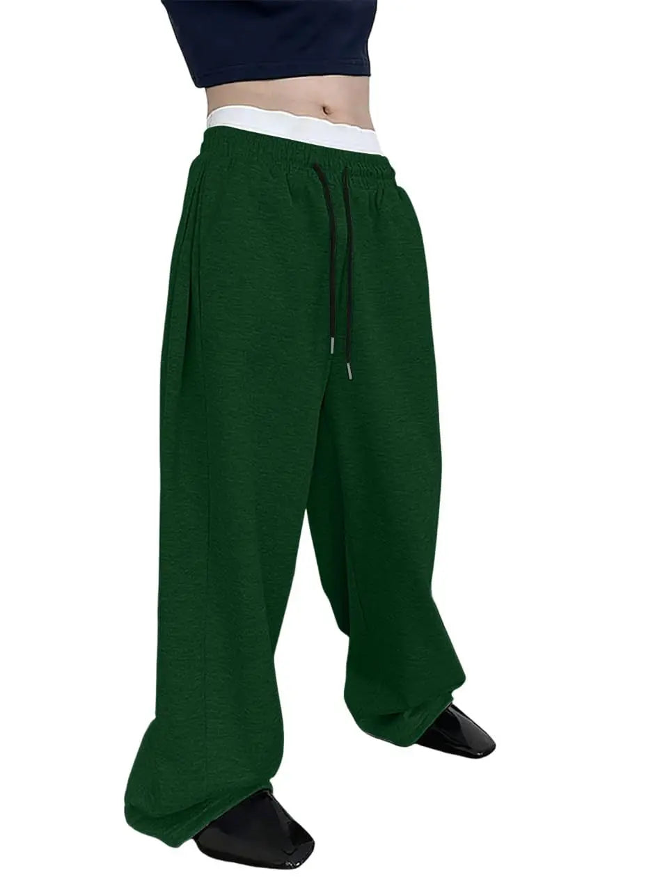 Straight Loose Fit Multi-pocket Joggers