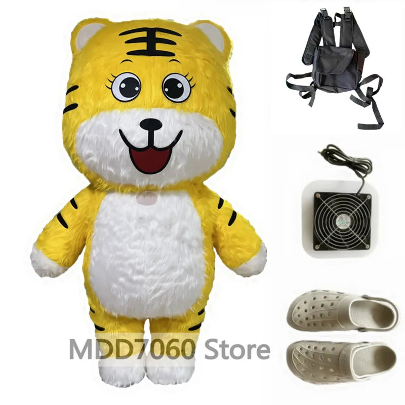Giant Panda & Polar Bear Inflatable Costume – Adult Walking Plush Mascot Suit for Cosplay & Parties