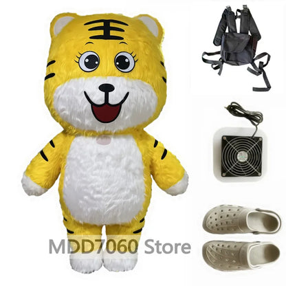 Giant Panda & Polar Bear Inflatable Costume – Adult Walking Plush Mascot Suit for Cosplay & Parties