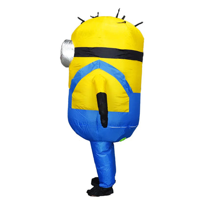 Cartoon Inflatable Overalls Robot Costume – Adult Inflatable Mascot Outfit for Halloween & Parties