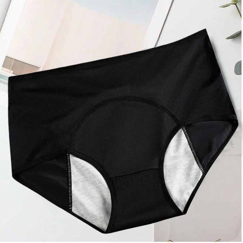 Women's Plus Size Period Underwear, Leak-Proof Menstrual & Postpartum Briefs (2, 3, or 5 Pack)