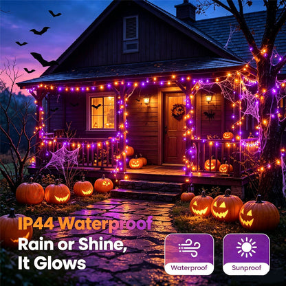 LED Solar Powered Outdoor Fairy String Lights - IP65 Waterproof 8 Modes Decoration