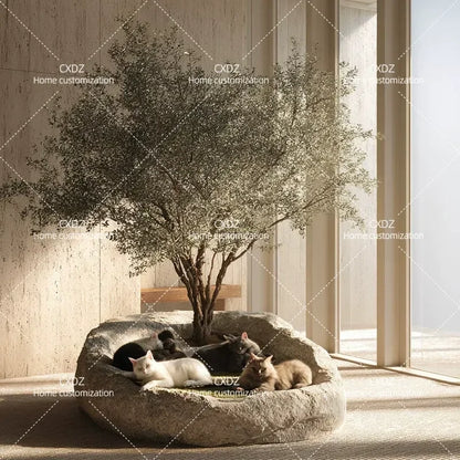 Large Luxury Modular Wooden Cat Villa & Climbing Tree