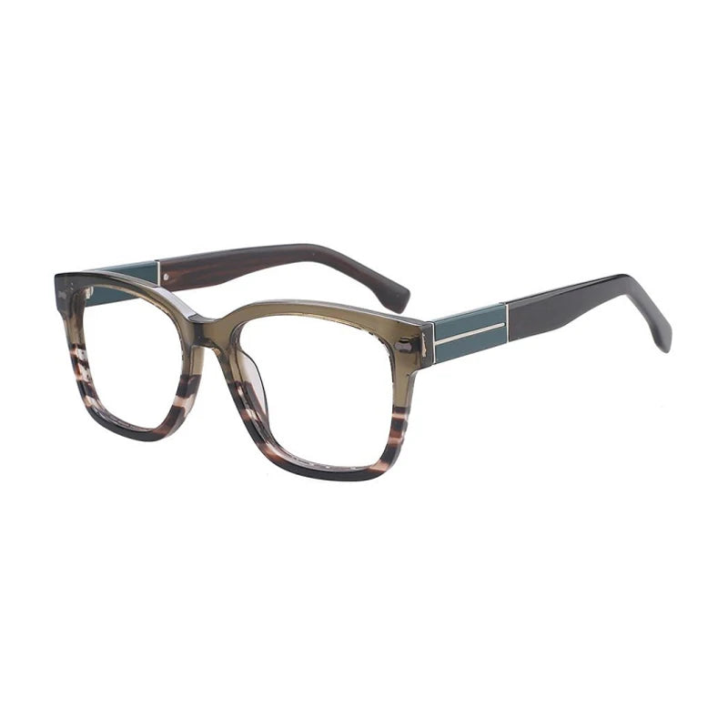 BLUEMOKY Retro Acetate Square Prescription Glasses