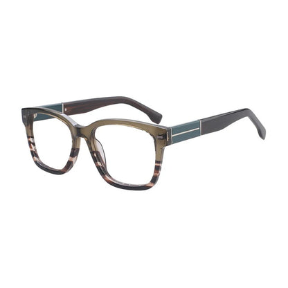 BLUEMOKY Retro Acetate Square Prescription Glasses
