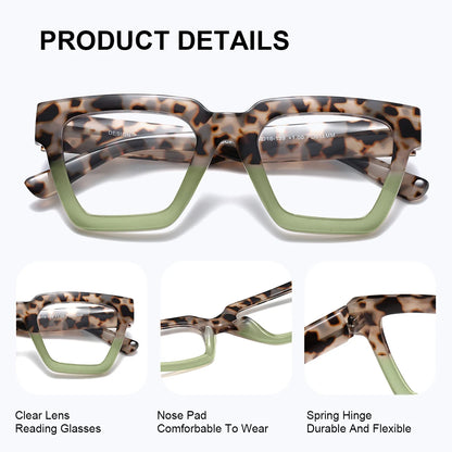 CATMONROE Large Frame Reading Glasses