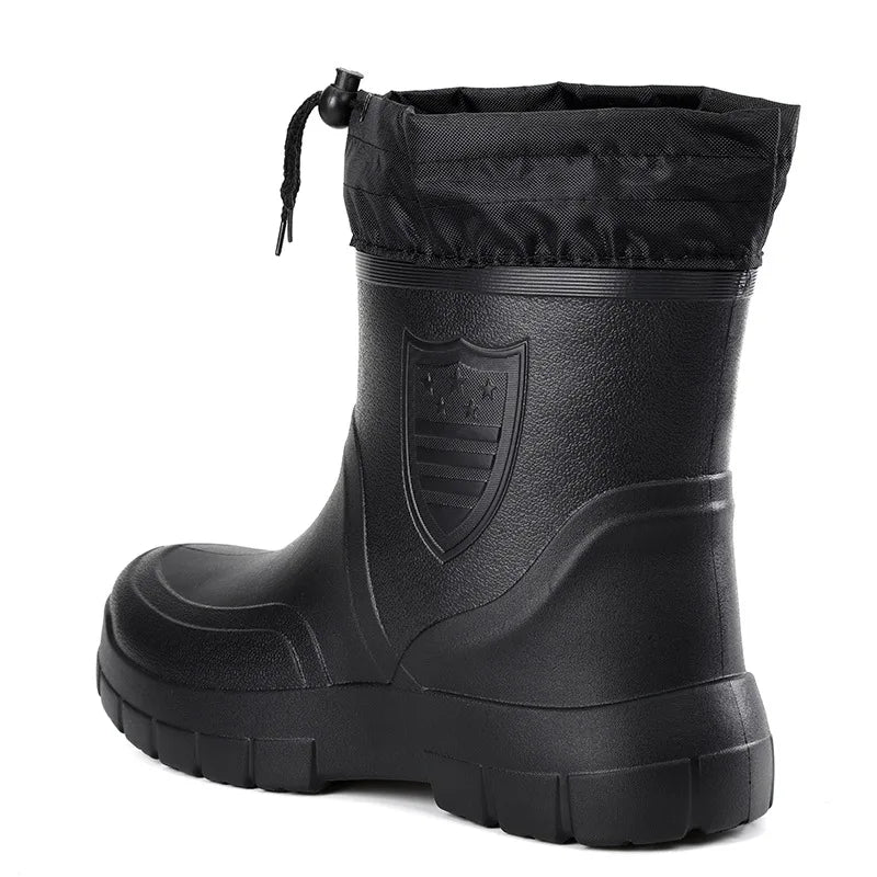 Men's Waterproof Ankle Rain Boots & Water Shoes