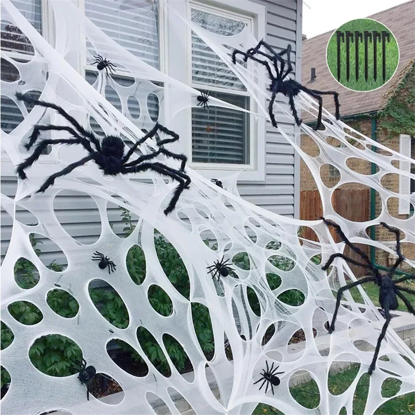 Giant Stretchy Spider Web