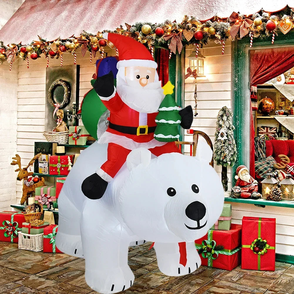 Christmas Inflatable Decoration Built-in LED Lights Inflatable Model