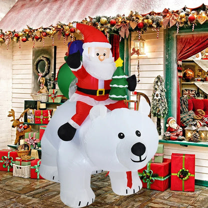 Christmas Inflatable Decoration Built-in LED Lights Inflatable Model
