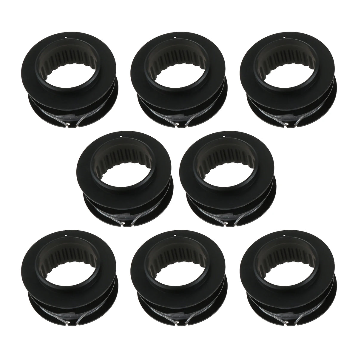 8-Pack Commercial-Grade String Trimmer Spool & Line Replacement Set
