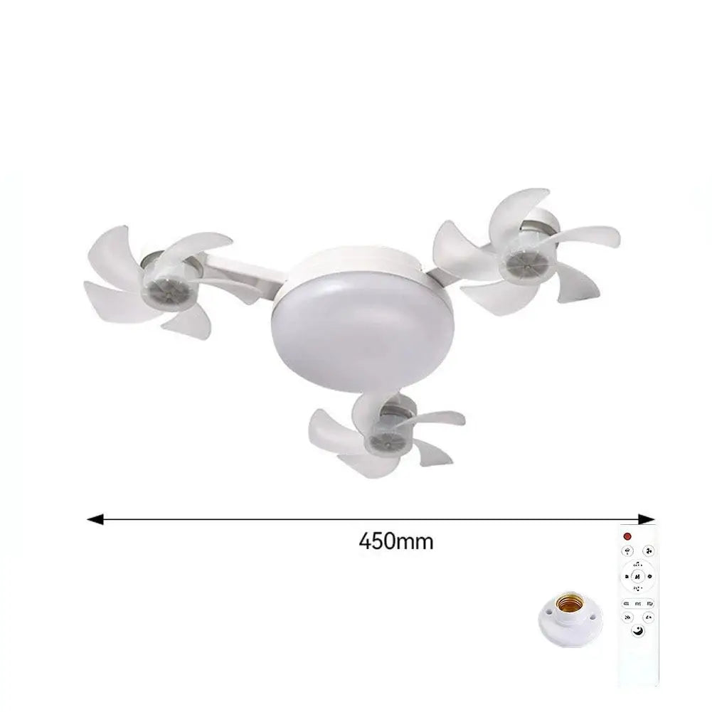 Drone-Style LED Ceiling Fan Light with Remote Control