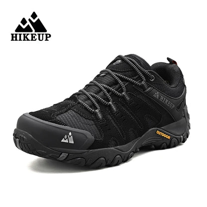 HIKEUP Suede Leather Wear-resistant Hiking Sneakers