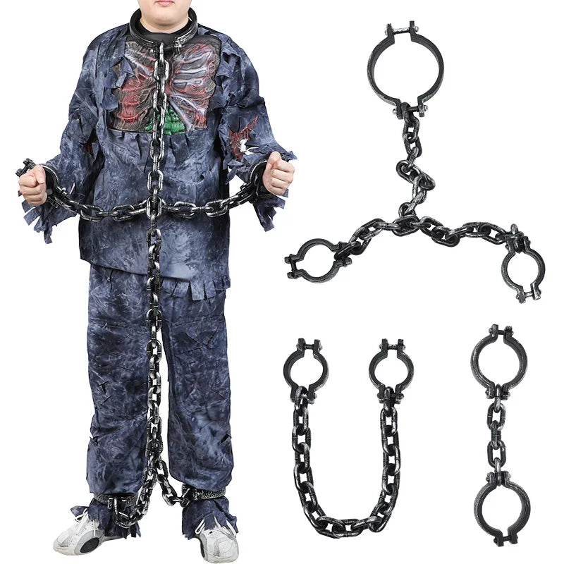 Halloween Plastic Link Chains Horror Prop Decoration