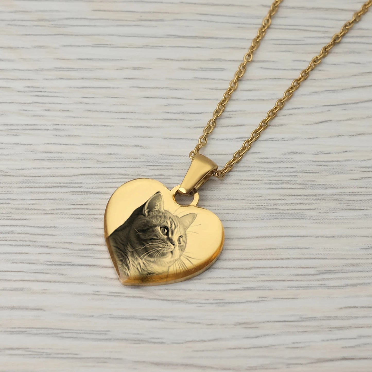 Picture Personalized Photo Love Heart Projection Pendant Necklace