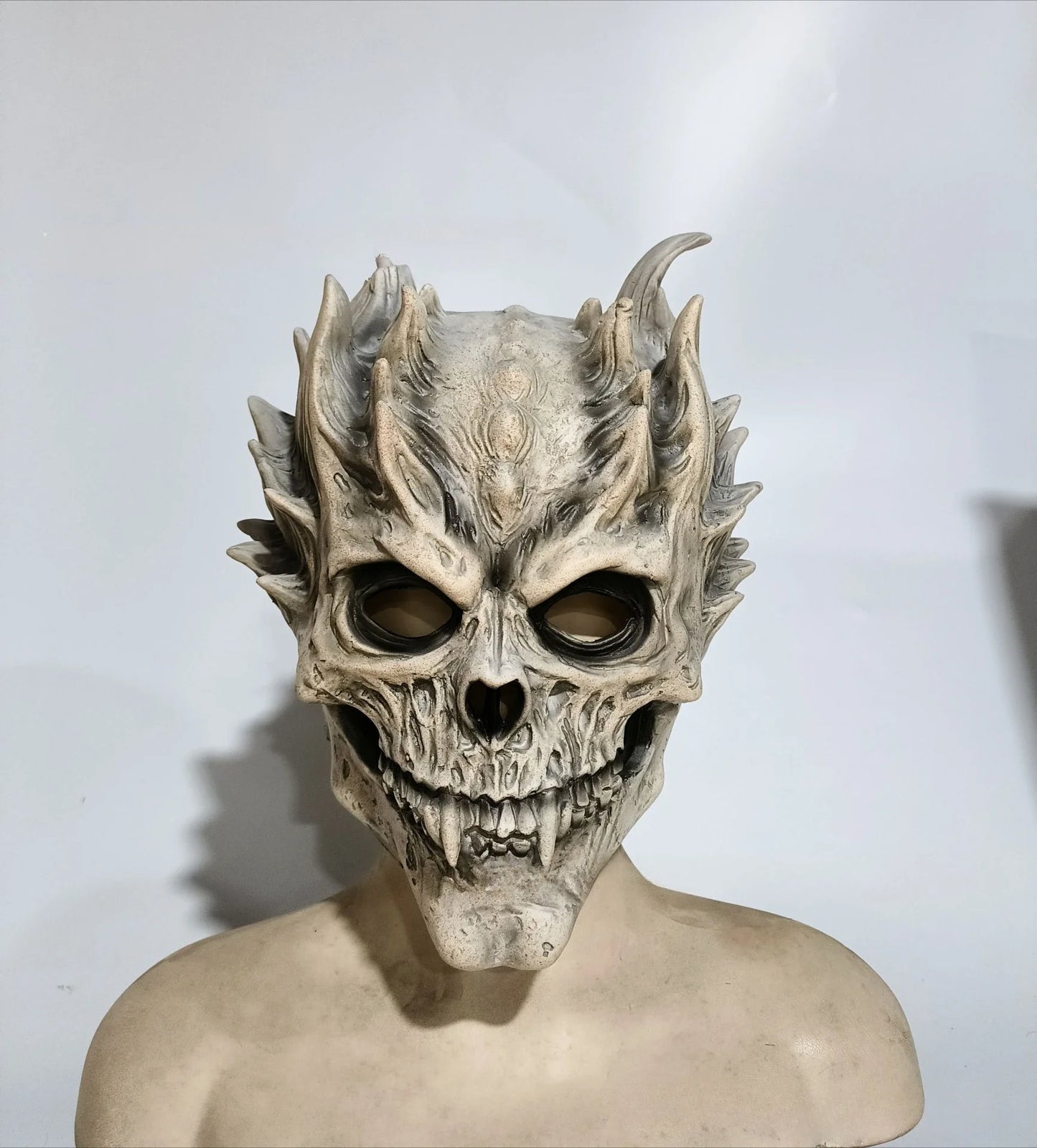 Horror Demon Skull Full-Head Latex Halloween Mask