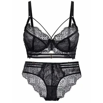 Logirlve Ultra-thin Cup Bra Underwear Set