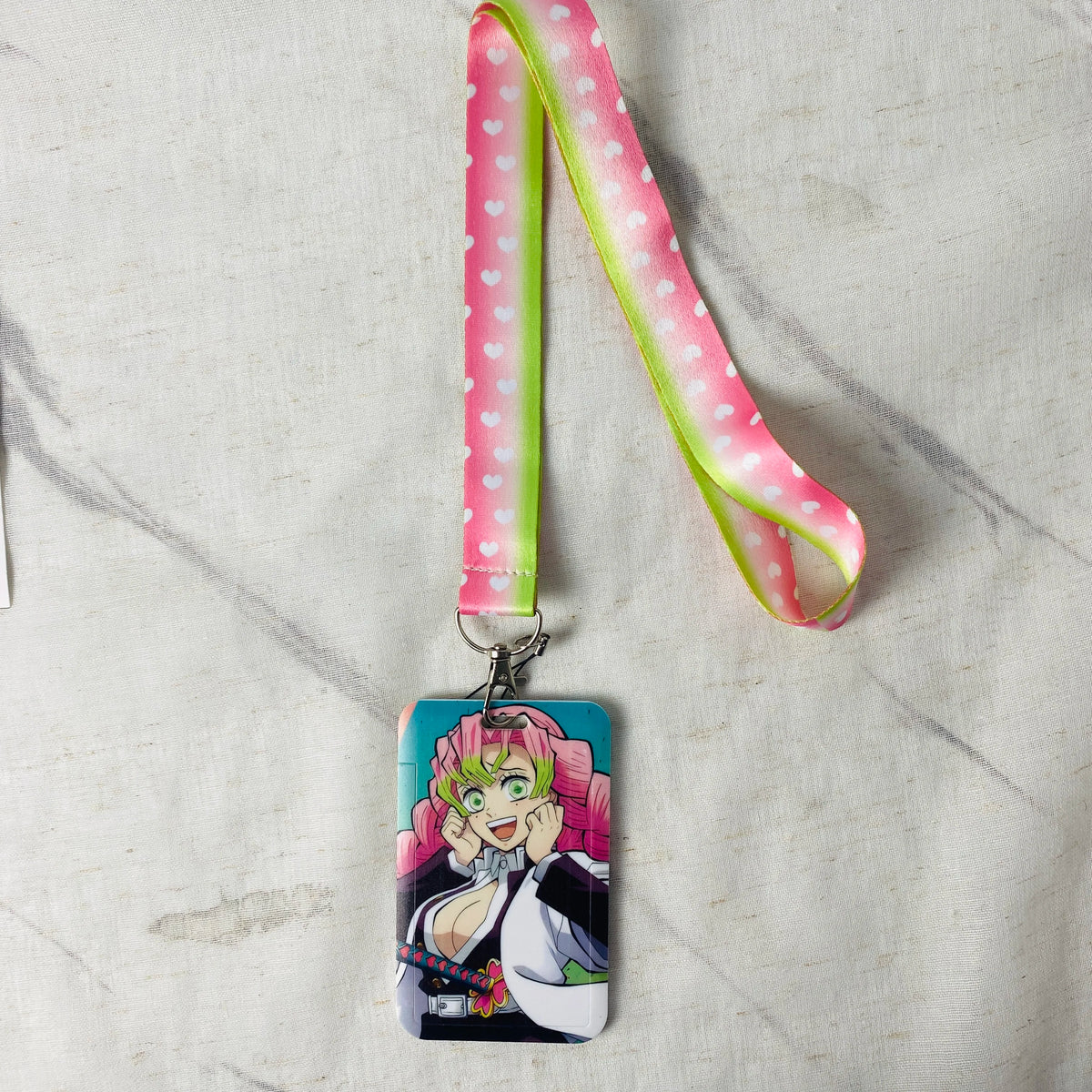 Anime Character Lanyard with ID Card Holder & Keychain