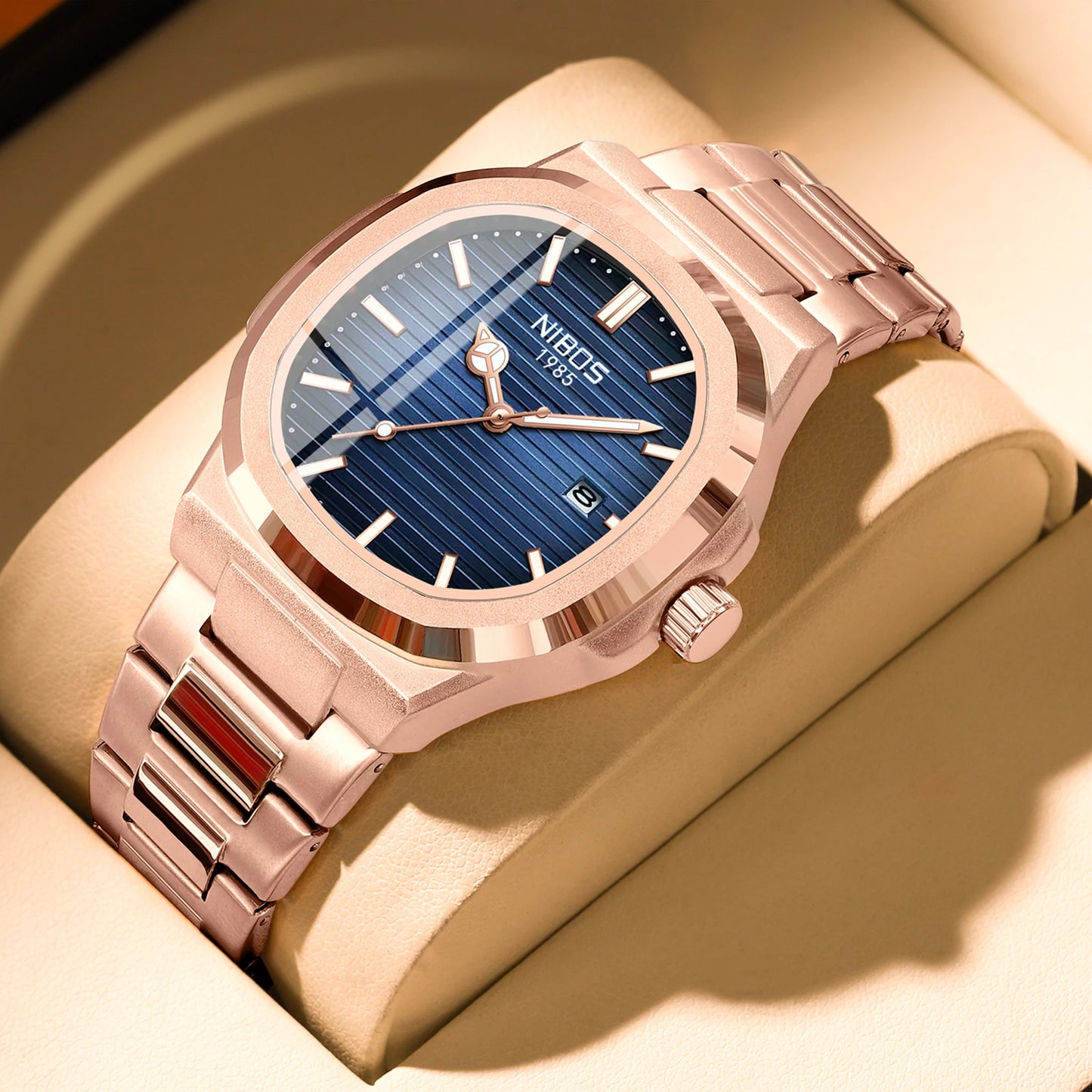 NIBOSI Stainless Steel Quartz Watch