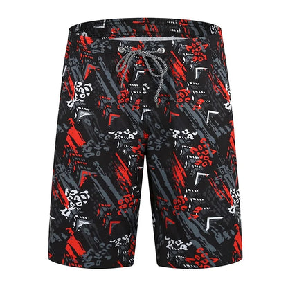 Colorful 3D Print Graphic Swim Trunks
