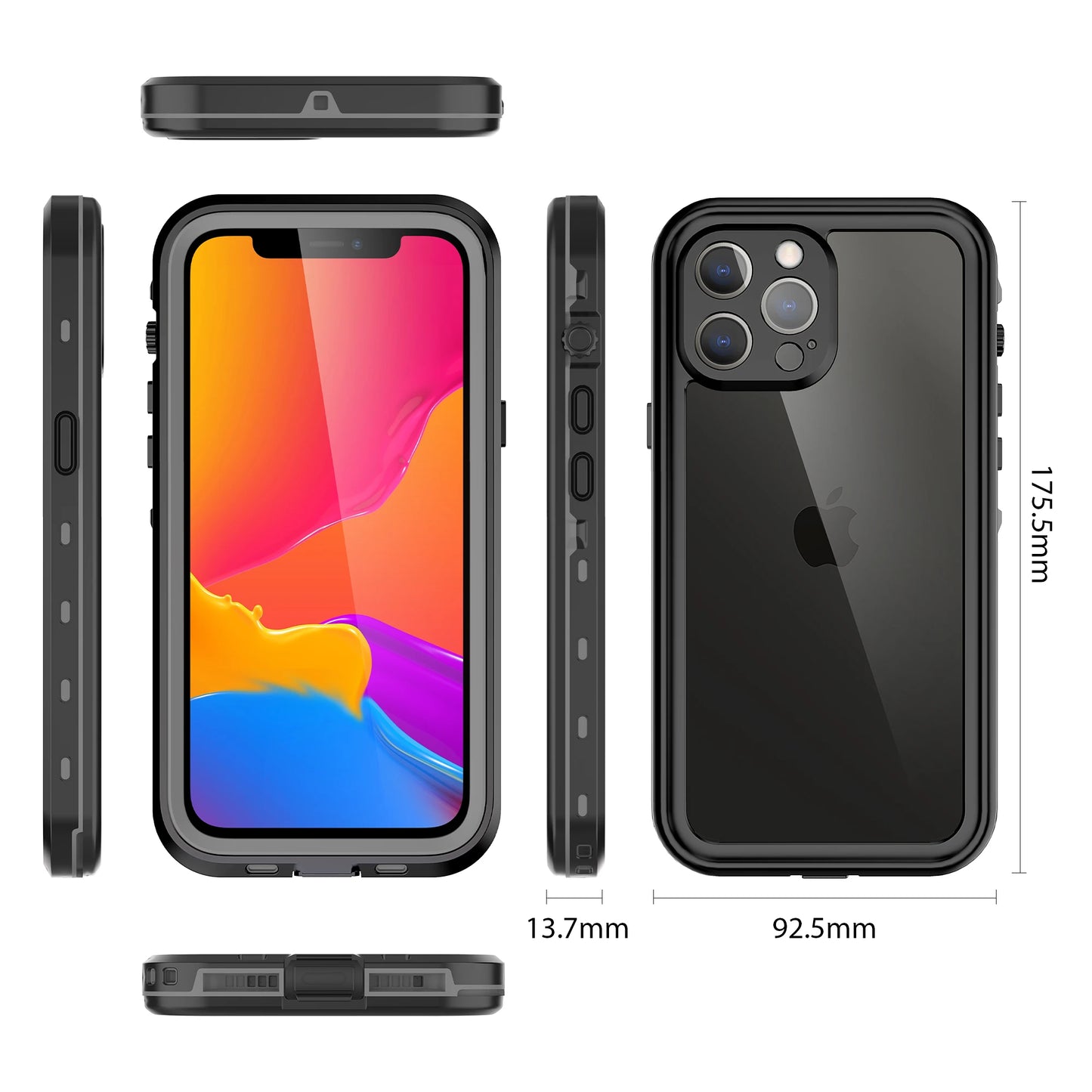 Shellbox Rugged Durable Full Seal IP68 Phone Case for iPhone