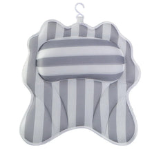 4D 6 Non-Slip Suction Cups Contouring Ergonomic Design Bathtub Neck Pillow