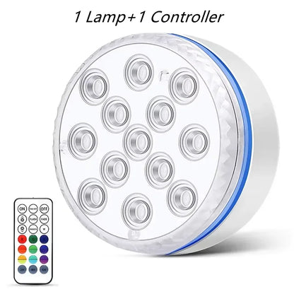 IP68 Waterproof Submersible LED Pool Light – Color-Changing RGB Underwater Lamp for Swimming Pools & Ponds