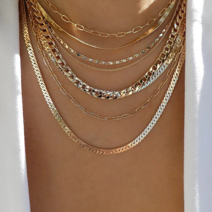 5pcs Simple Braided Bead Chain Necklaces