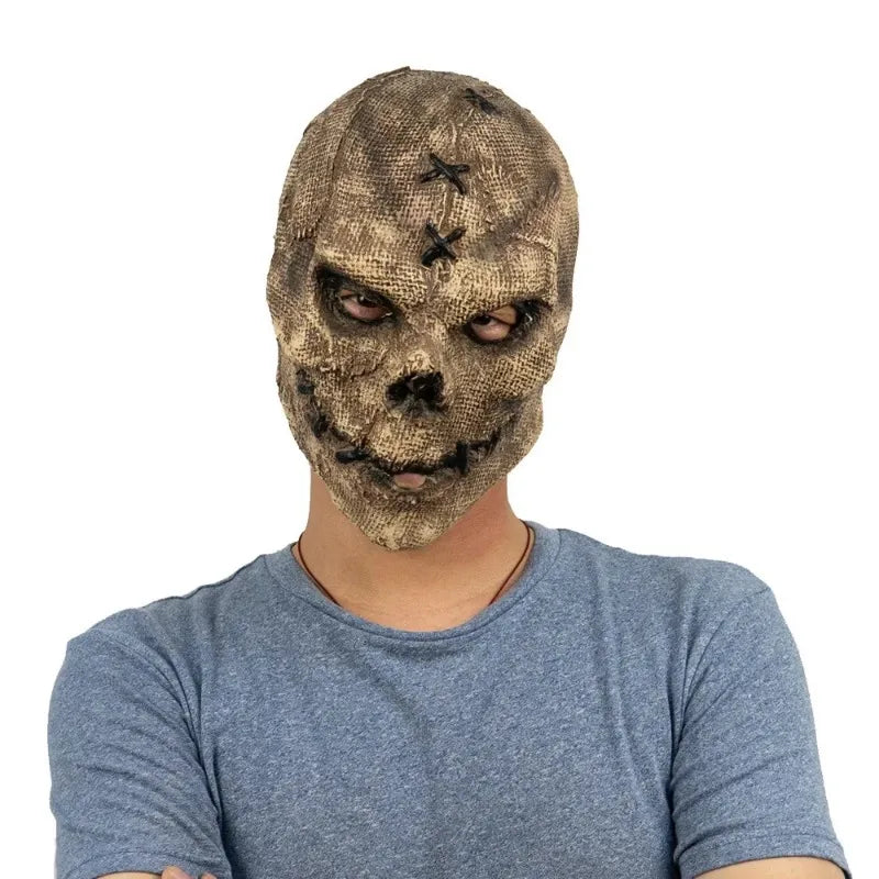 Scarecrow Skull Latex Mask - Horror Halloween Cosplay Mask