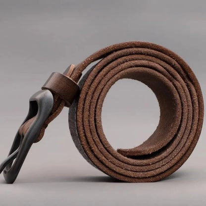 Genuine Leather Automatic Buckle Belt