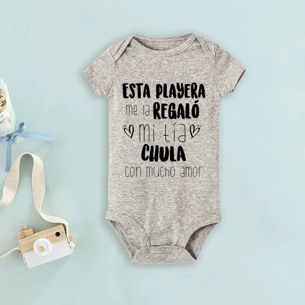 My Uncle Loves Me Very Much Print Baby Bodysuit
