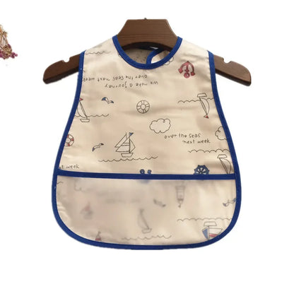 Cartoon Pattern Waterproof Feeding Bibs