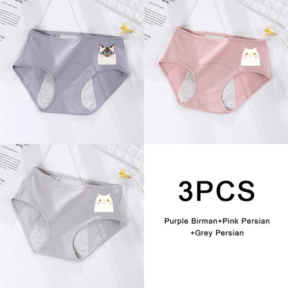 3PCS Large Flow Menstrual Briefs