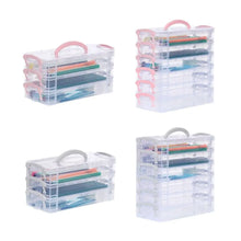 3/6-layer Paintbrush Watercolor Detachable Storage Box