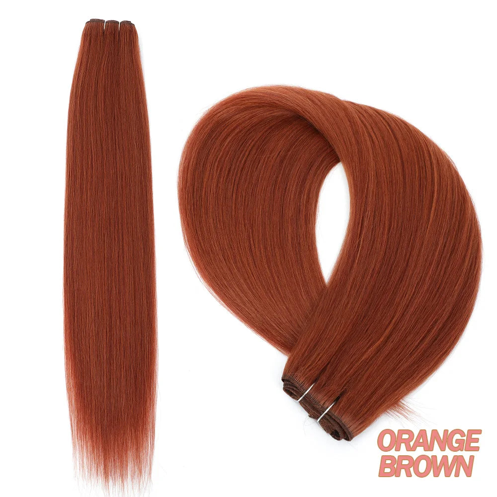 Bone Straight Synthetic Hair Bundles
