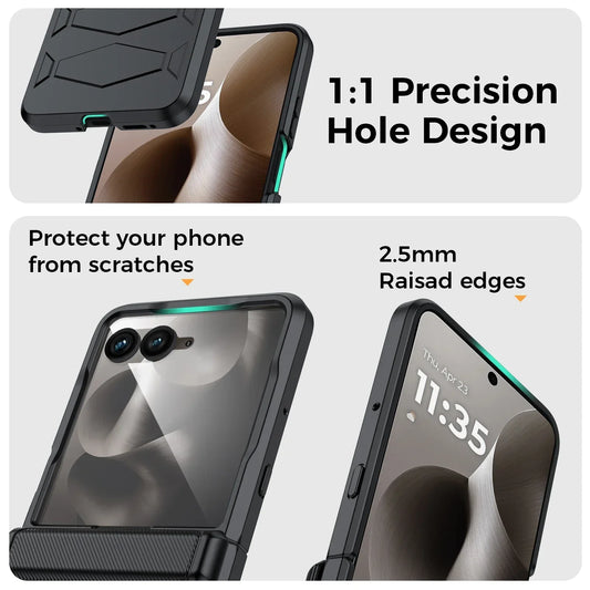 MOTO Razr Non-Slip Texture Rugged Hinge Protection Case